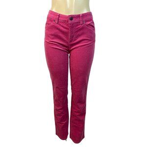 Talbots Womens Pink Corduroy Jeans Mid-Rise Straight-Leg 711 Fit Size 6 - New